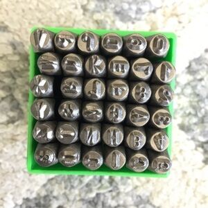 Tarvol Number and Letter Metal Stamp Set (36 Piece Punch Set A-Z & 0-9) NWT